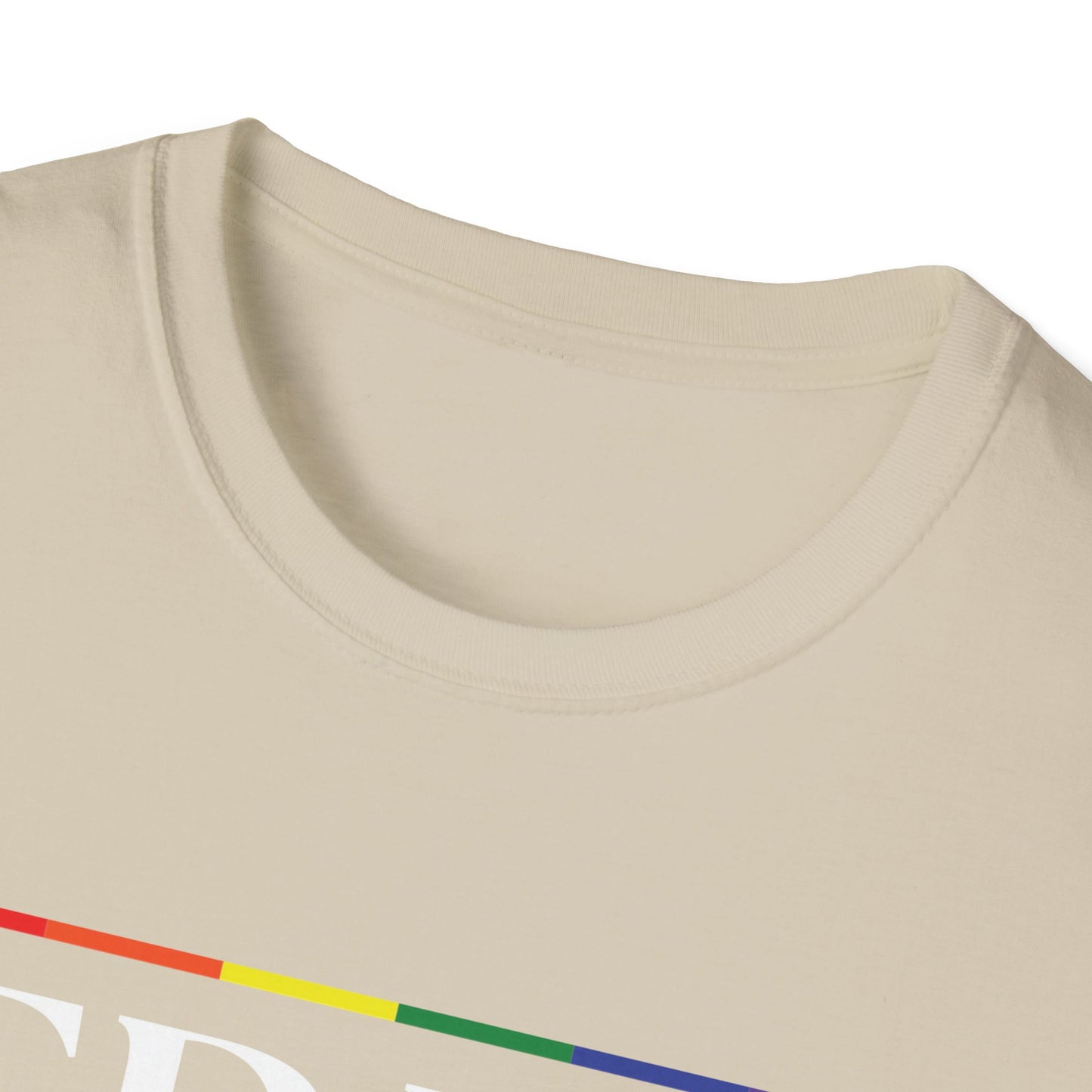 Free Hugs T-Shirt – Rainbow LGBTQ+ Pride Graphic Tee with Wholesome Inclusive Message