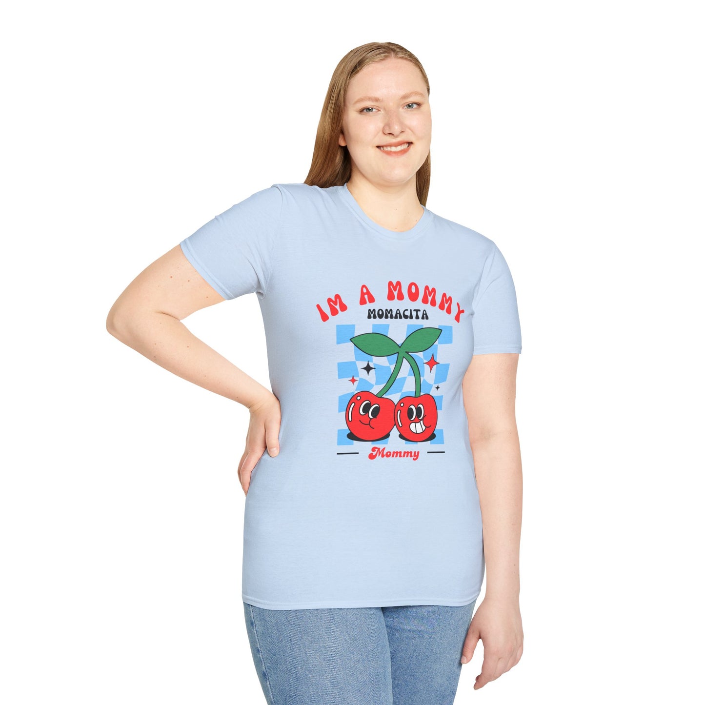 I’m a Mommy, Mamacita T-Shirt – Cherry Retro Love Island-Inspired Tee for Hot Moms & Reality TV Fans