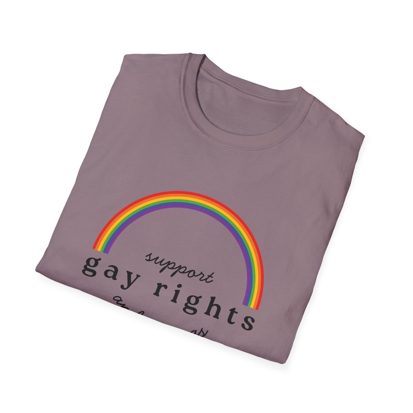 I Support Gay Rights and Wrongs T-Shirt – Rainbow LGBTQ+ Graphic Tee with Bold Inclusive & Humorous Pride Design