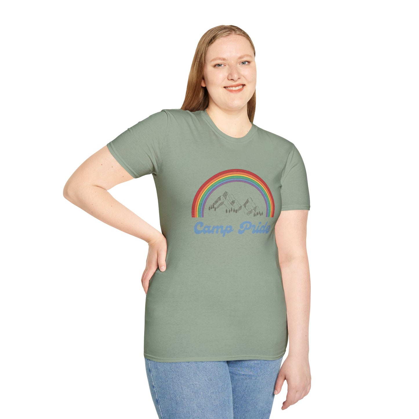 Camp Pride T-Shirt – Retro LGBTQ+ Graphic Tee with Bold Vintage-Inspired Queer Aesthetic