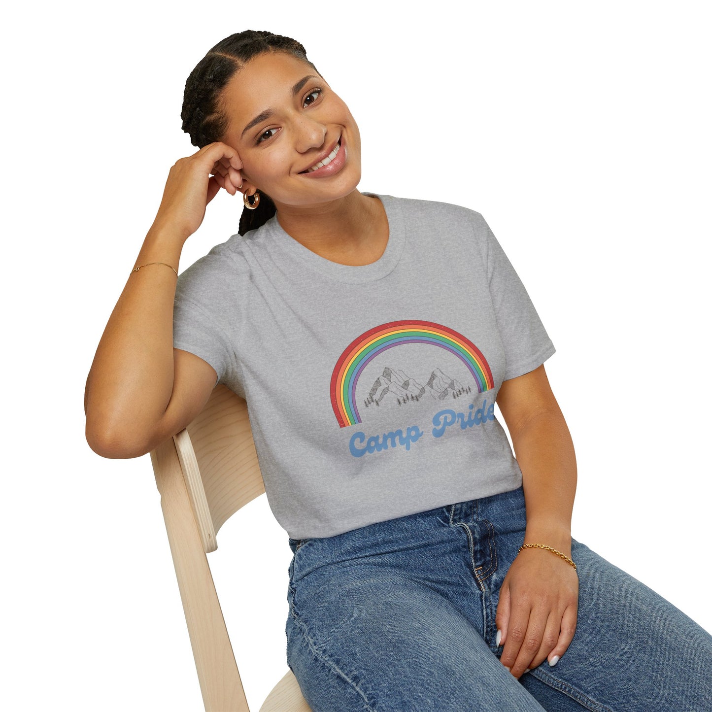 Camp Pride T-Shirt – Retro LGBTQ+ Graphic Tee with Bold Vintage-Inspired Queer Aesthetic