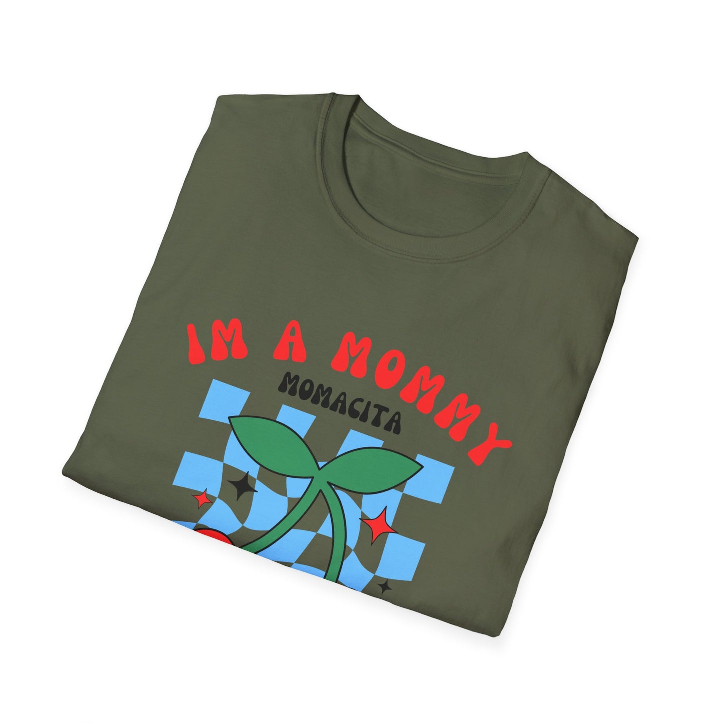 I’m a Mommy, Mamacita T-Shirt – Cherry Retro Love Island-Inspired Tee for Hot Moms & Reality TV Fans