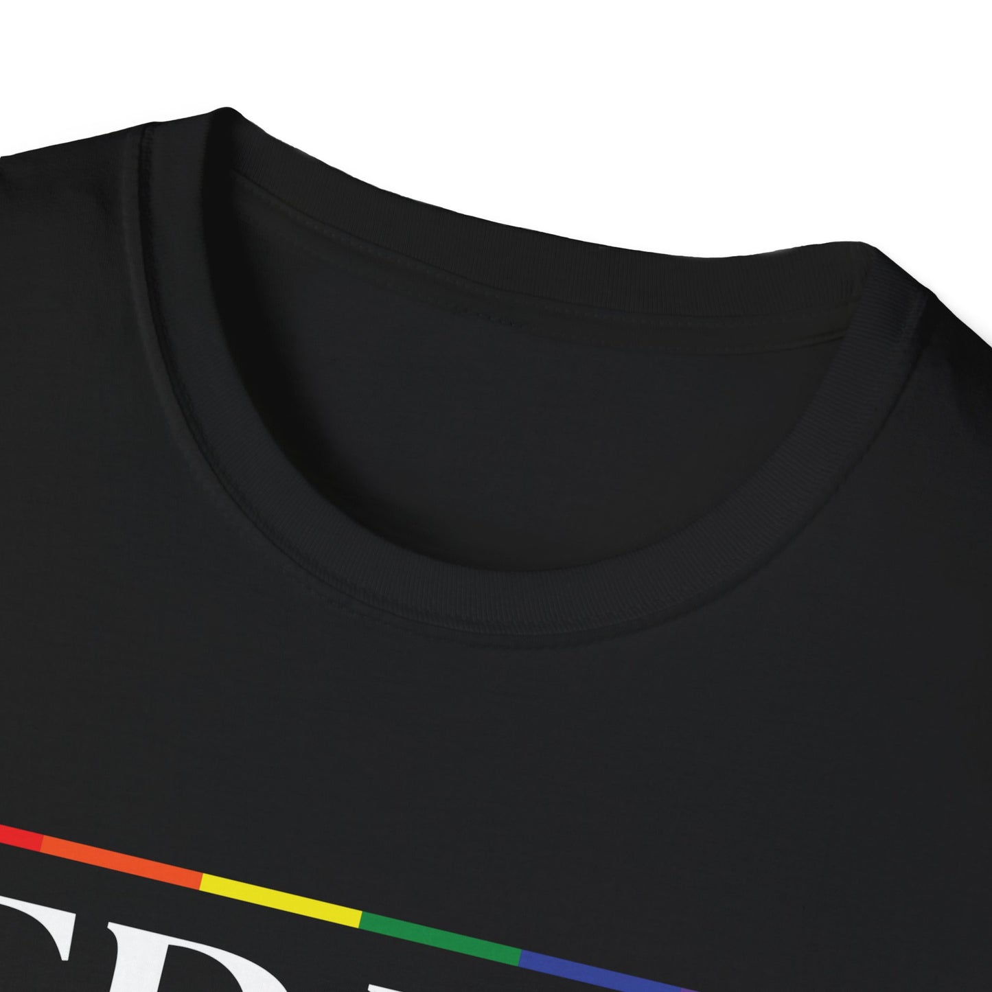 Free Hugs T-Shirt – Rainbow LGBTQ+ Pride Graphic Tee with Wholesome Inclusive Message