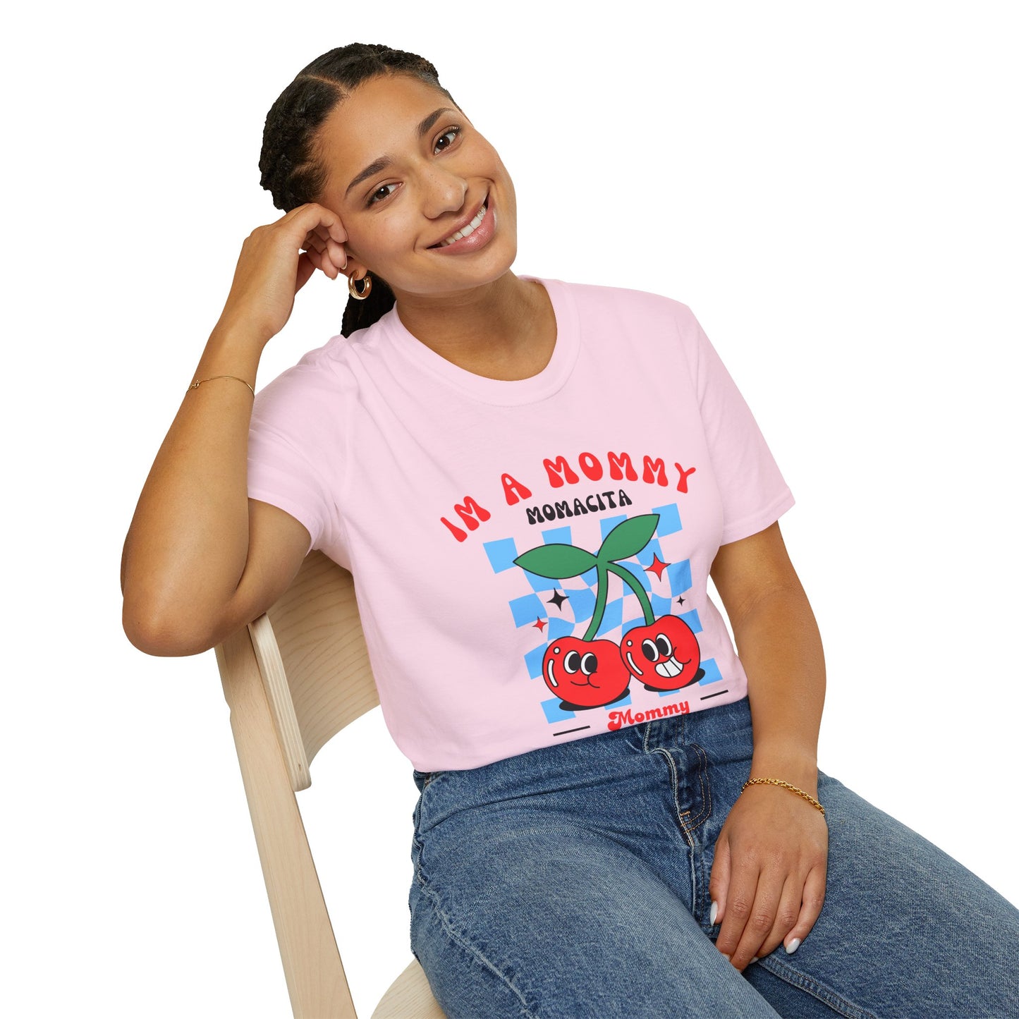 I’m a Mommy, Mamacita T-Shirt – Cherry Retro Love Island-Inspired Tee for Hot Moms & Reality TV Fans