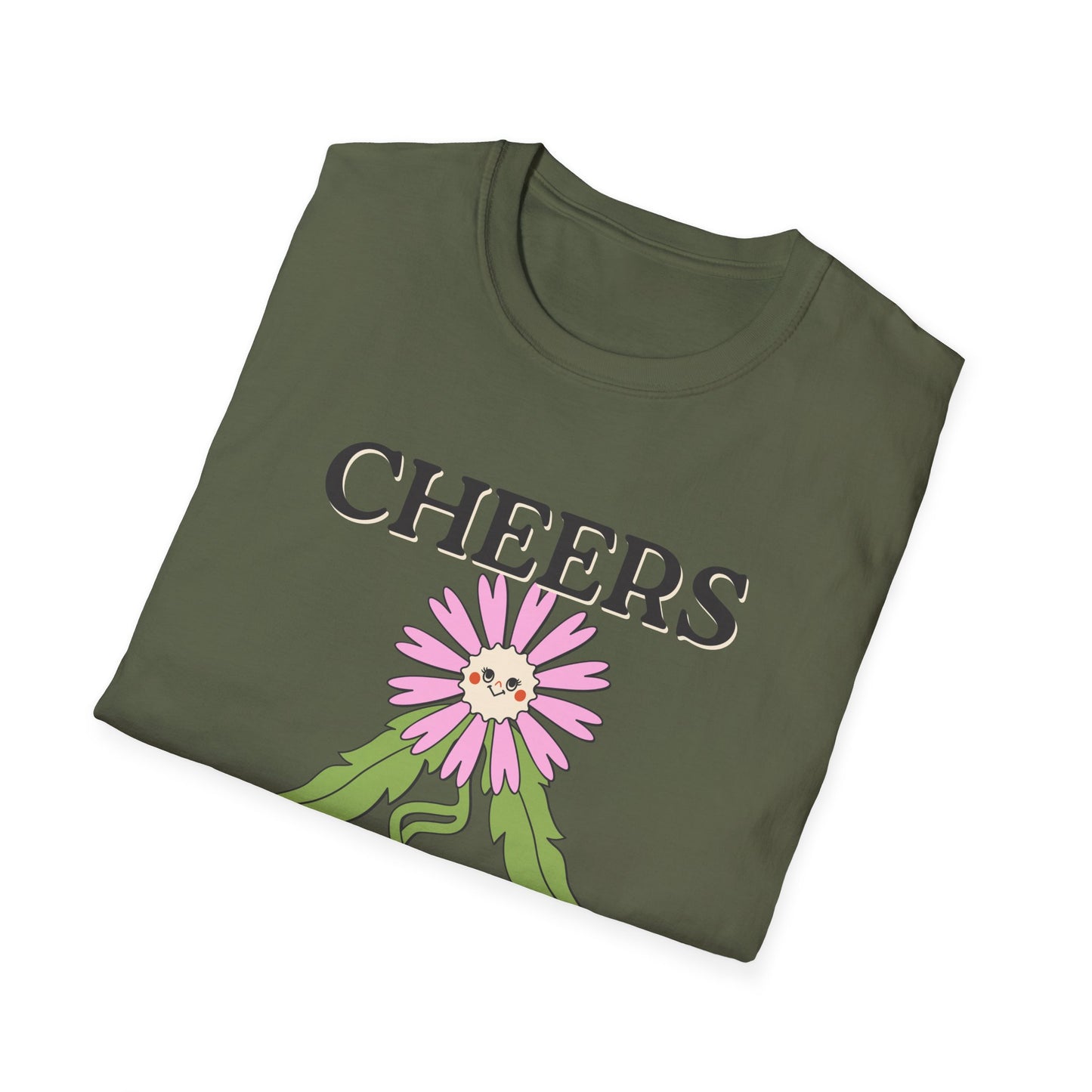 Cheers Queers T-Shirt – Retro LGBTQ+ Pride Graphic Tee with Bold Vintage-Inspired Celebration Design