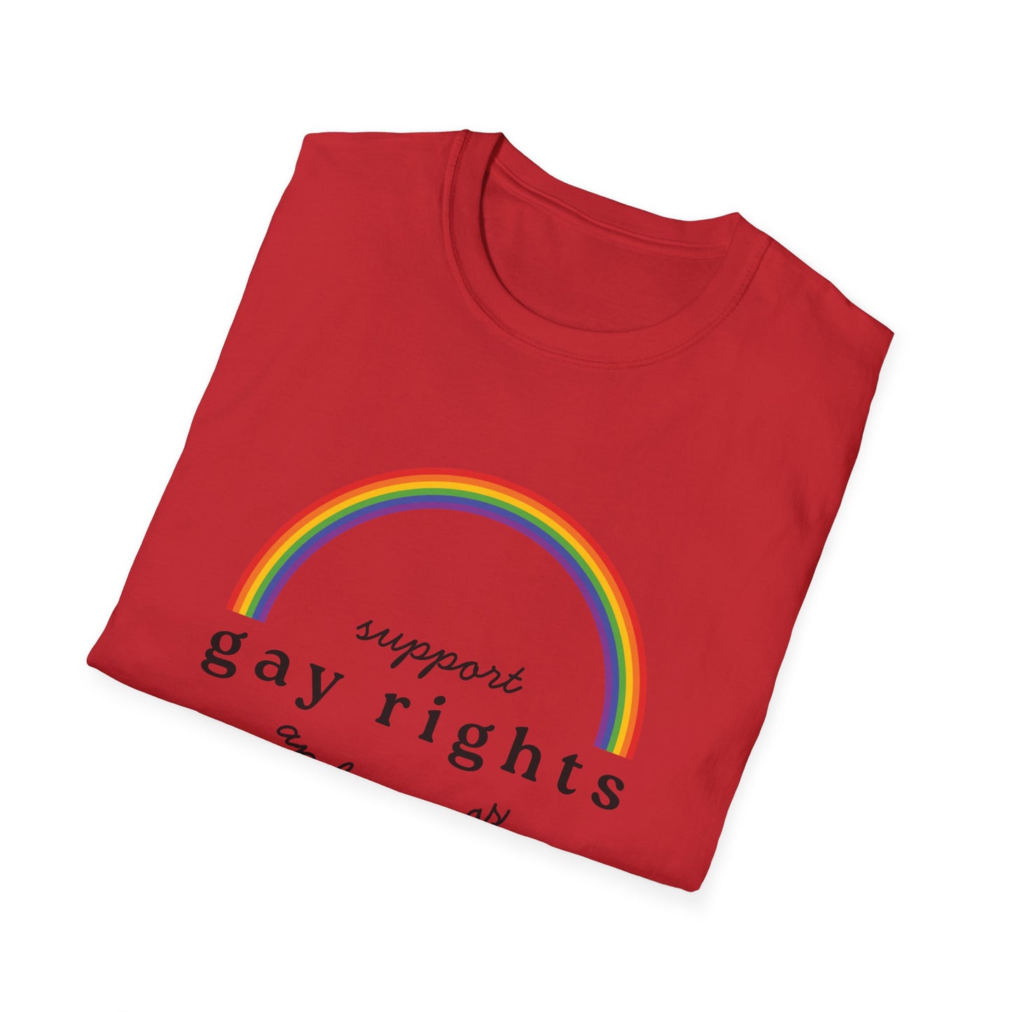 I Support Gay Rights and Wrongs T-Shirt – Rainbow LGBTQ+ Graphic Tee with Bold Inclusive & Humorous Pride Design