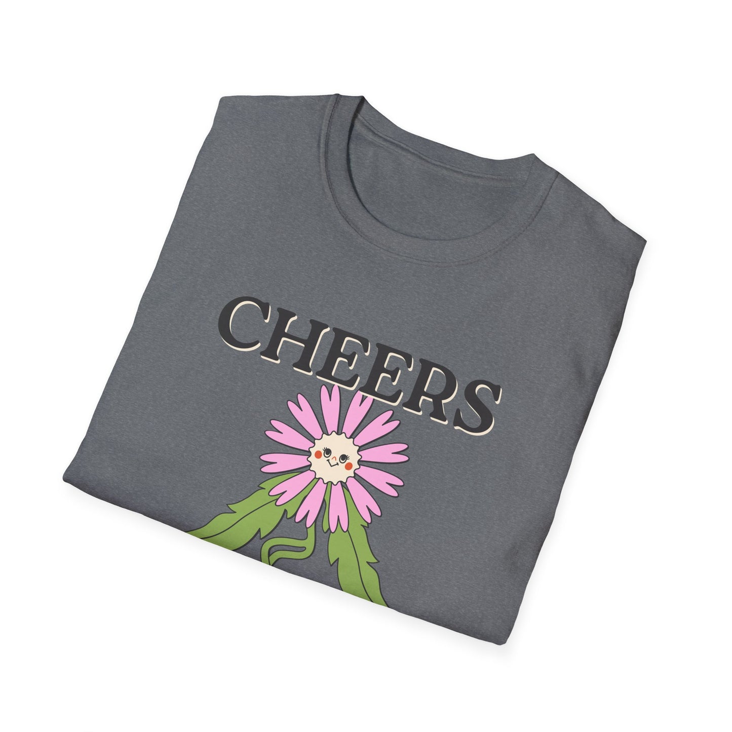 Cheers Queers T-Shirt – Retro LGBTQ+ Pride Graphic Tee with Bold Vintage-Inspired Celebration Design