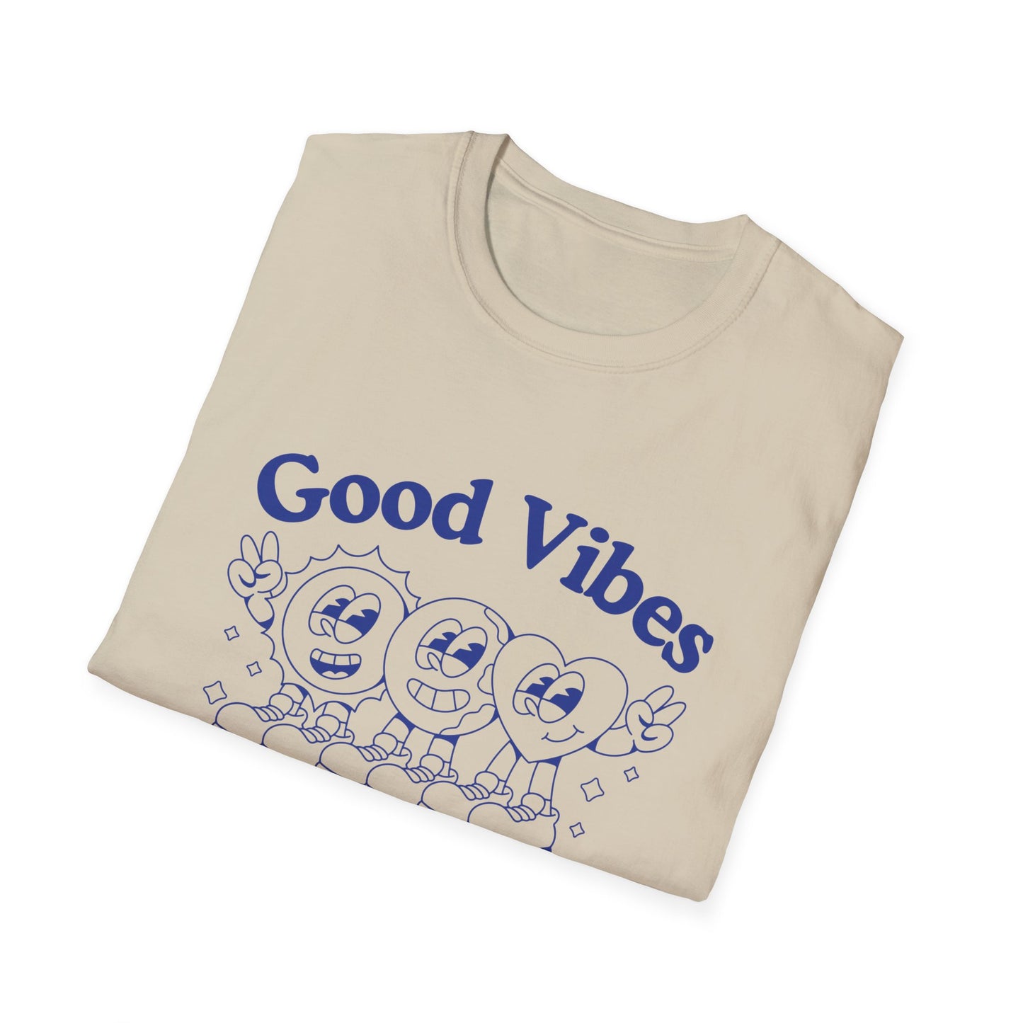 Good Vibes Worldwide T-Shirt – Retro Global Positivity Graphic Tee with Vintage Travel-Inspired Design