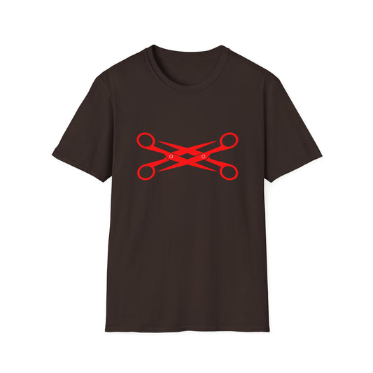 Lesbian Scissors T-Shirt – Bold Graphic Tee Featuring Combined Scissors Symbol for LGBTQ+ Pride